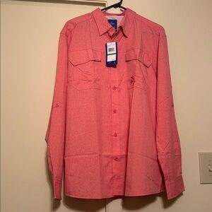 Guy Harvey Coral Button-Up Shirt